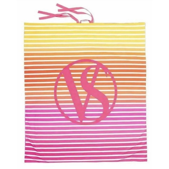 [🌟 PRICE FIRM] Victoria’s Secret Sunset Ombré Roll-Up Beach Towel with Liner - Picture 1 of 10